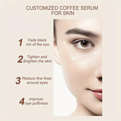 30ml Caffeine Eye Serum Reduces Puffiness Dark Circles Under Eye Bags Wrinkles