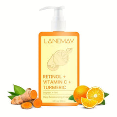 Moisturizing Body Cream 200ml with Retinol Vitamin C Turmeric Lactic Acid