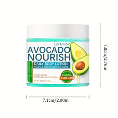 Organic Avocado Honey Coconut Body Butter Cream 6.76oz