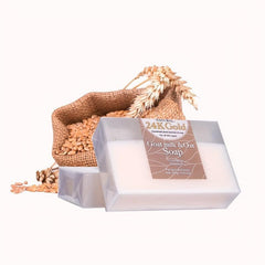 24K Golden Foil Goat Milk Oat Soap 150g Turmeric