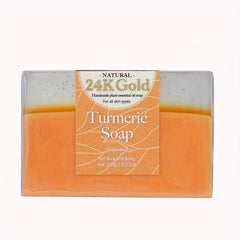 24K Golden Foil Goat Milk Oat Soap 150g Turmeric
