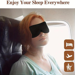 2 Pcs Sleep Eye Mask For Women Men Comfortable 3D Contoured Blackout Covers
