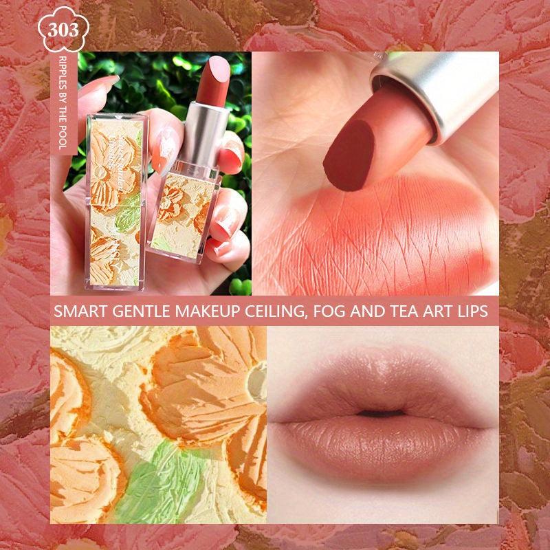 Velvet Lipstick Long Lasting Flower Painting Lip Gloss