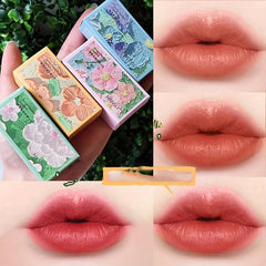 Velvet Lipstick Long Lasting Flower Painting Lip Gloss