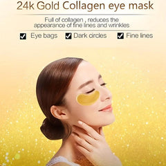 Golden Under Eye Crystal Mask for Puffy Eyes and Dark Circles