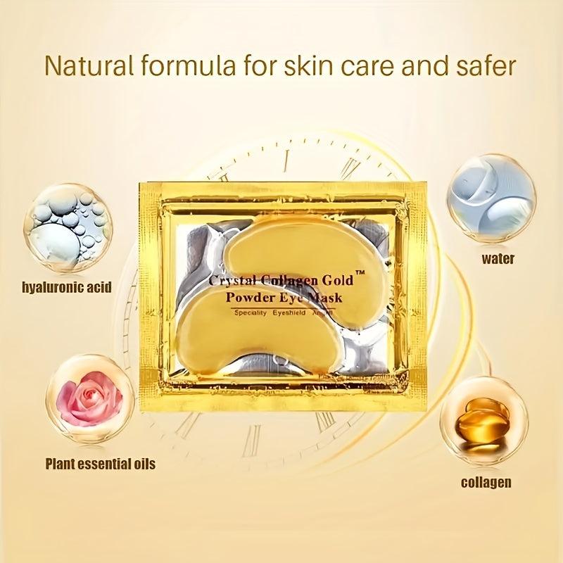 Golden Under Eye Crystal Mask for Puffy Eyes and Dark Circles