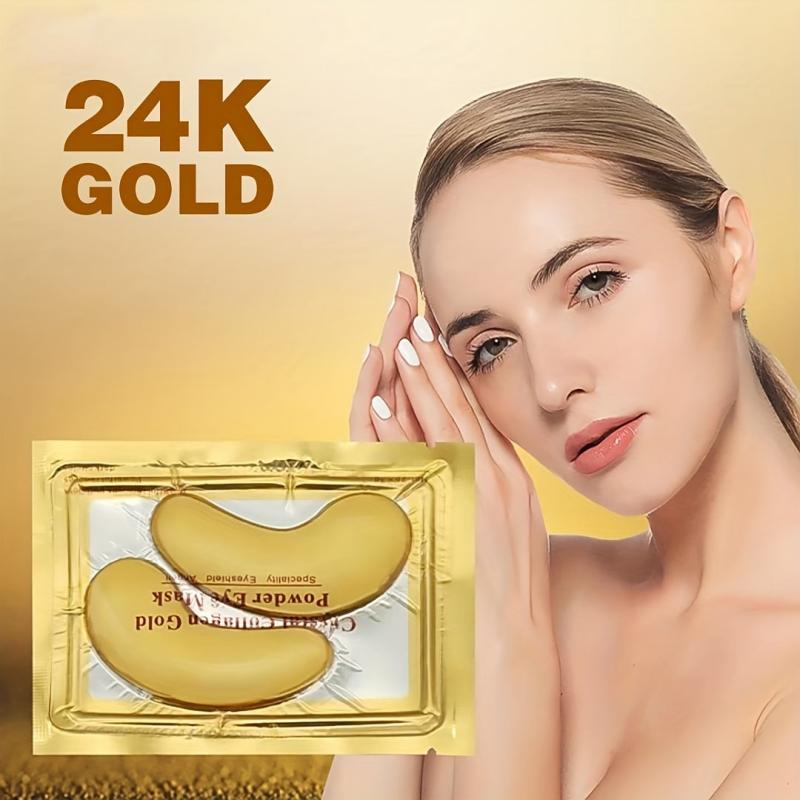Golden Under Eye Crystal Mask for Puffy Eyes and Dark Circles