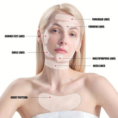 18Pcs Silicone Wrinkle Diminishing Patches for Face Forehead Neck Eye