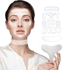 18Pcs Silicone Wrinkle Diminishing Patches for Face Forehead Neck Eye