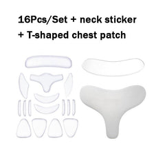 18Pcs Silicone Wrinkle Diminishing Patches for Face Forehead Neck Eye