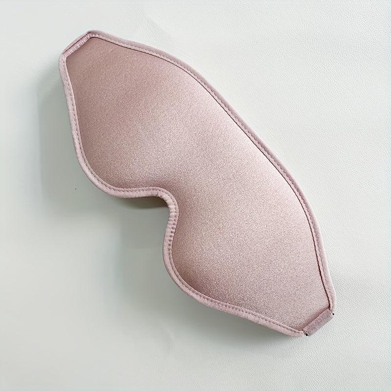 3D Memory Foam Sleep Blackout Eye Mask - Black