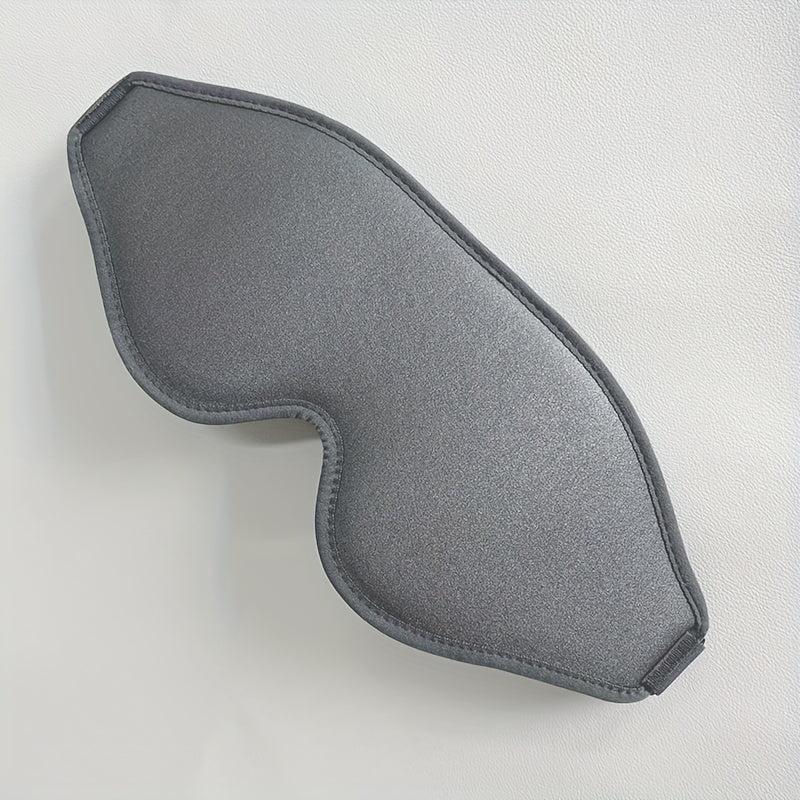 3D Memory Foam Sleep Blackout Eye Mask - Black