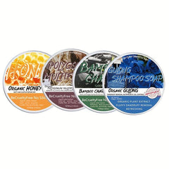Organic Shampoo Soap Set - Polygonum Multiflorum, Honey, Bamboo Charcoal