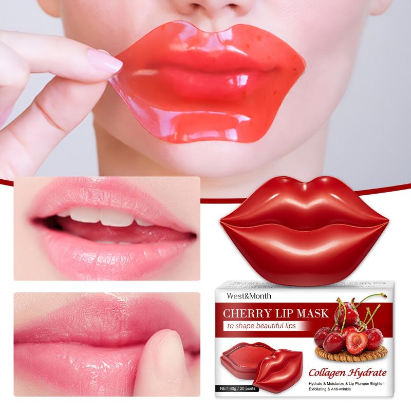 20 PCS 60g Moisturizing Lip Mask Crystal Lip Care Pads Mask