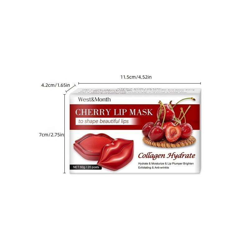 20 PCS 60g Moisturizing Lip Mask Crystal Lip Care Pads Mask