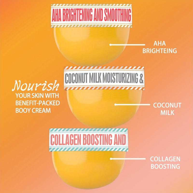 Organic Collagen & Vitamin C Body Cream 200g - Deep Nourishing & Moisturizing