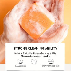4PCS Skin Cleansing Soap Set Gift Set Deep Cleansing Rose, Ginger, Coconut, Lemo