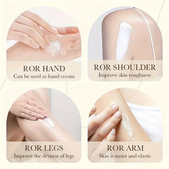 Natural Rice Raw Pulp Cream Long Lasting Moisturizing For Face Body Hand Foot