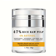 Natural Rice Raw Pulp Cream Long Lasting Moisturizing For Face Body Hand Foot