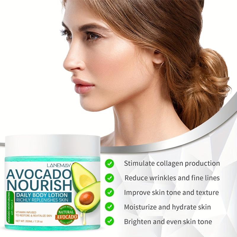 200ml Avocado Lotion for Deeply Nourishing Moisturizer