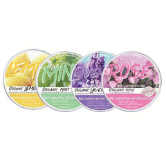 60g 4pcs Silicone Organic Shampoo Soap Set: Rose Lemon Lavender Mint Soap & Foam