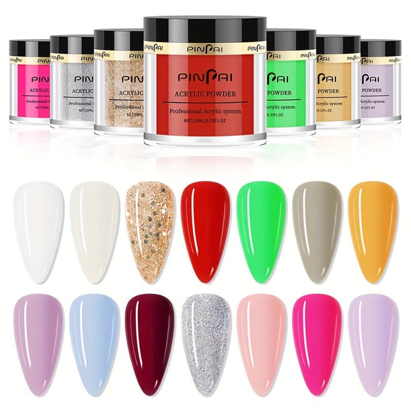 Acrylic Powder Set 15 Colors Professional Acrylic Nail Art Kit