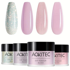 4 Colors Nude Pink Dip Powder Collection Starter Kit