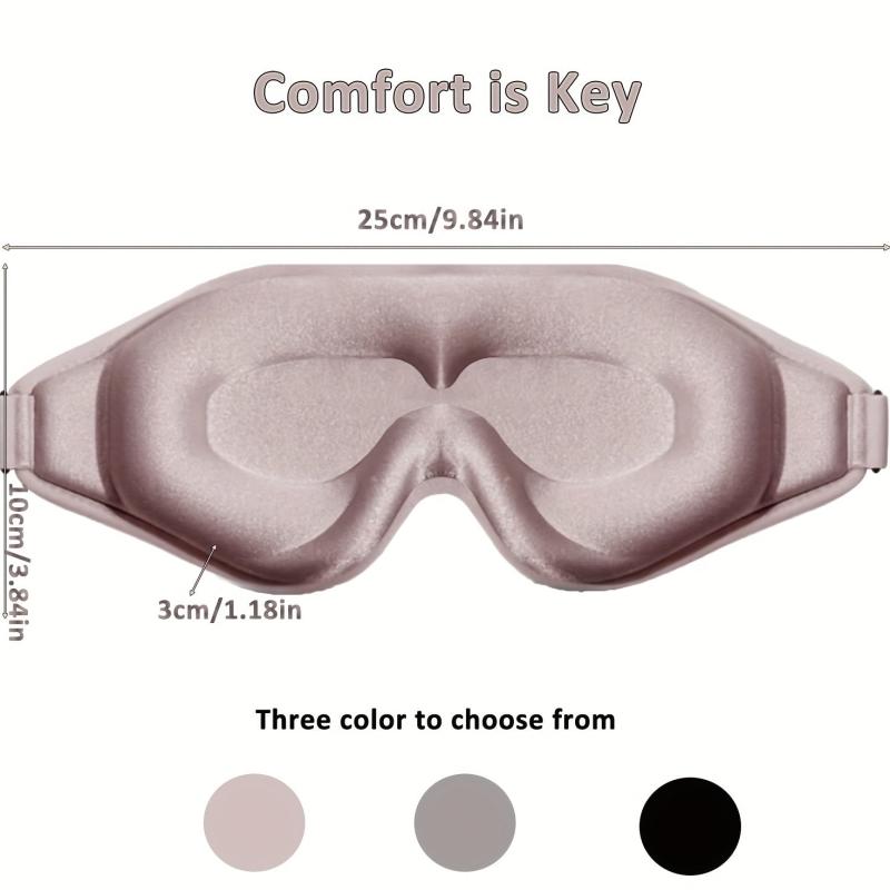 Adjustable 3D Contoured Eye Mask for Sleeping Shift Work Naps