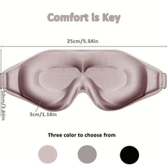 Adjustable 3D Contoured Eye Mask for Sleeping Shift Work Naps