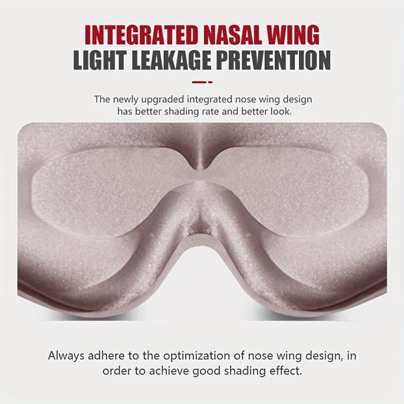 Adjustable 3D Contoured Eye Mask for Sleeping Shift Work Naps
