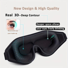 Adjustable 3D Contoured Eye Mask for Sleeping Shift Work Naps