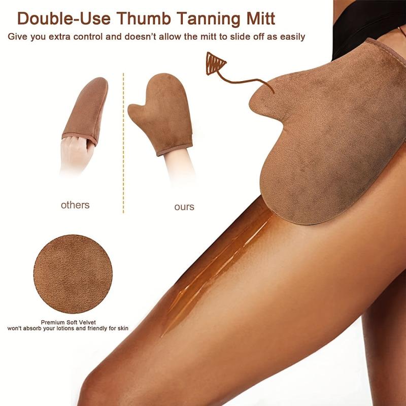 Sunbathing Tanning Gloves Set, Big Thumb Strap, Tanning Care