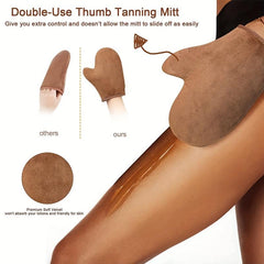 Sunbathing Tanning Gloves Set, Big Thumb Strap, Tanning Care