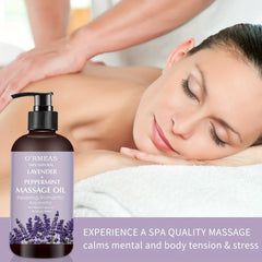 Relaxing Massage Oil with Lavender & Peppermint - Joint Pain Relief