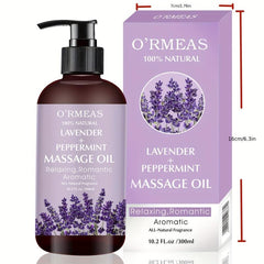 Relaxing Massage Oil with Lavender & Peppermint - Joint Pain Relief