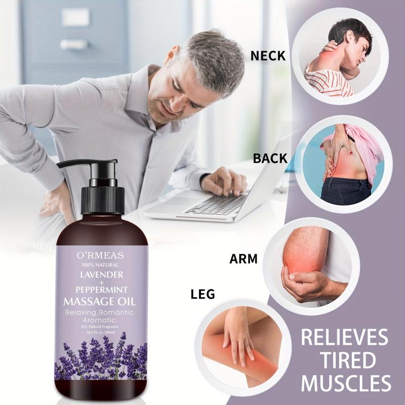 Relaxing Massage Oil with Lavender & Peppermint - Joint Pain Relief