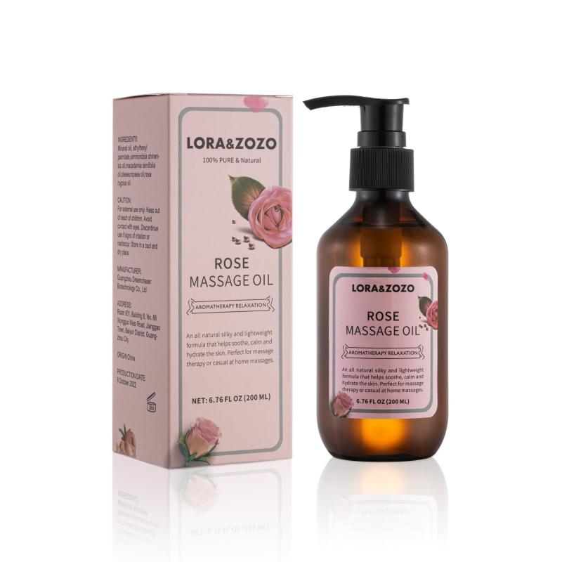 6 Bottles 6.76oz Rose Ylang Ylang Ginger Essential FOR MEN AND WOMEN