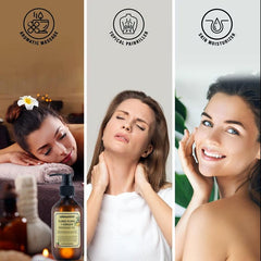 6 Bottles 6.76oz Rose Ylang Ylang Ginger Essential FOR MEN AND WOMEN