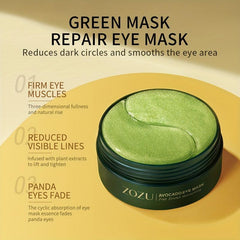 Golden & Avocado Eye Mask Under Eye Patches for Dark Circles Puffiness