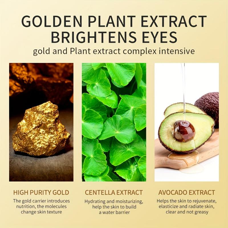 Golden & Avocado Eye Mask Under Eye Patches for Dark Circles Puffiness
