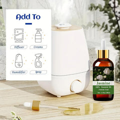 Jasmine Essential Oil 100ml - 100% Pure & Natural for Hair & Skin Care