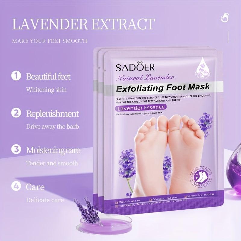 Lavender & Goat Milk Foot Exfoliating Mask - Soft Feet Protector
