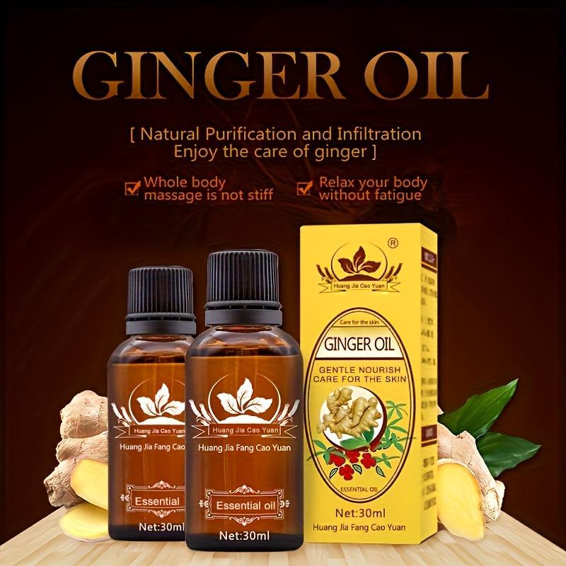 Organic Ginger Essential Oil for Massage and Relaxation