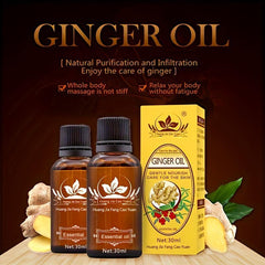 Organic Ginger Essential Oil for Massage and Relaxation