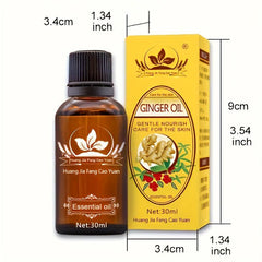 Organic Ginger Essential Oil for Massage and Relaxation