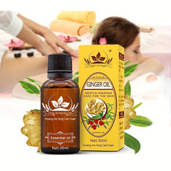 Organic Ginger Essential Oil for Massage and Relaxation