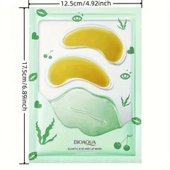 Seaweed Eye Mask And Lip Film Combo Moisturizing Dark Circles Bags