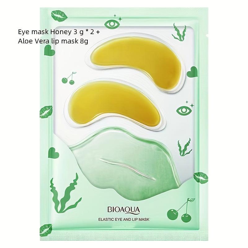Seaweed Eye Mask And Lip Film Combo Moisturizing Dark Circles Bags
