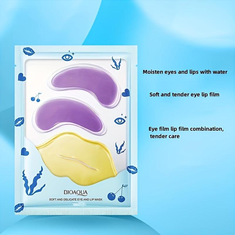 Seaweed Eye Mask And Lip Film Combo Moisturizing Dark Circles Bags