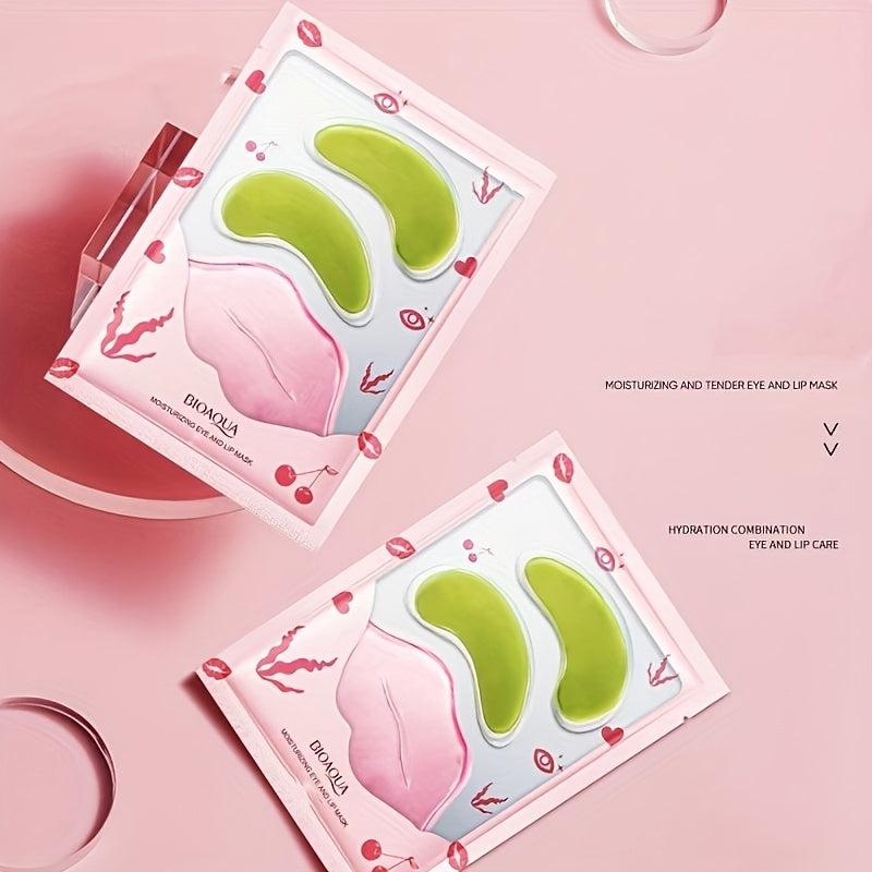 Seaweed Eye Mask And Lip Film Combo Moisturizing Dark Circles Bags
